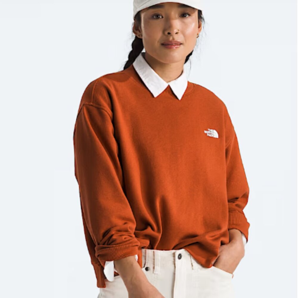 The North Face Women’s Evolution Fleece Crew - Orange